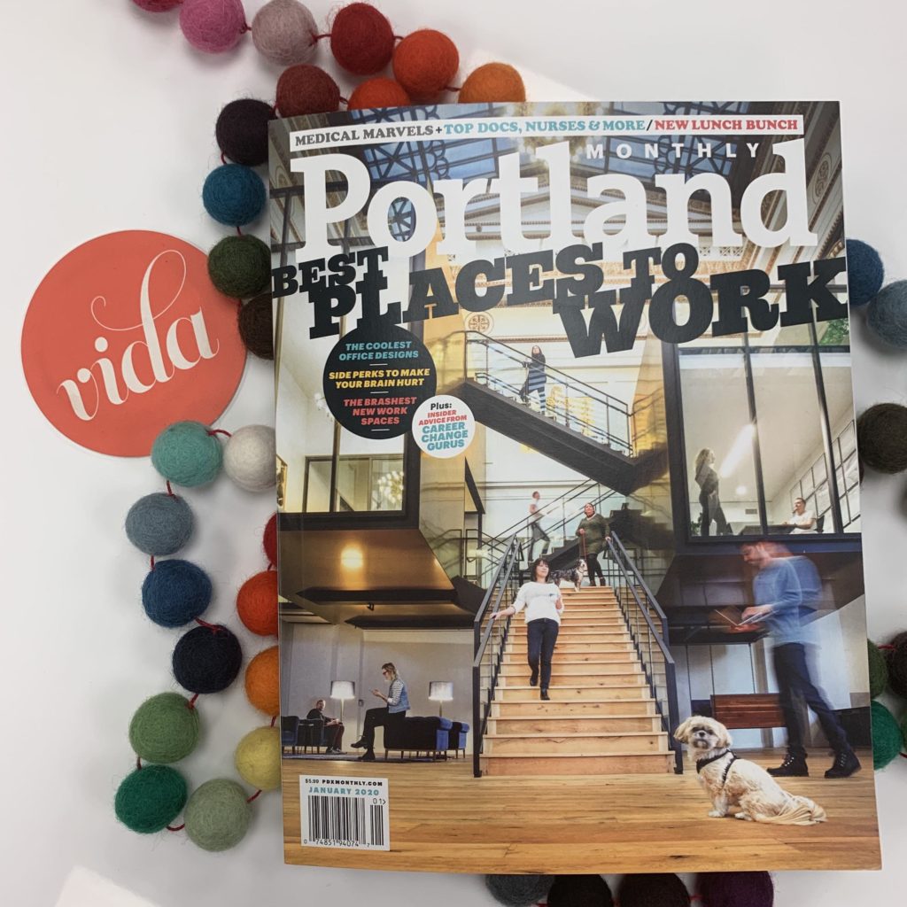 An image of the Portland Monthly "Places to Work" magazine cover