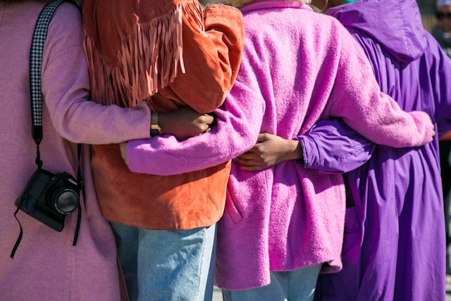 women supporting each other